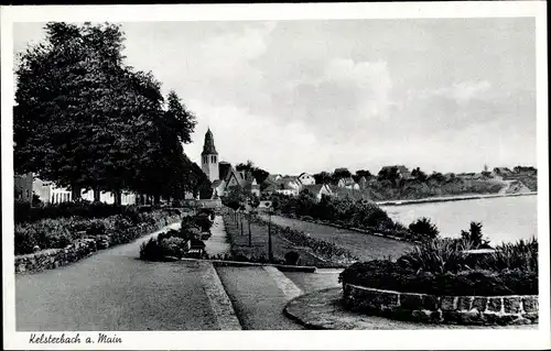 Ak Kelsterbach am Main, Straßenpartie