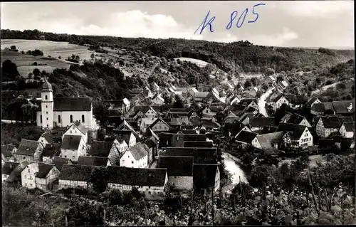 Ak Allfeld Billigheim in Baden, Blick auf den Ort