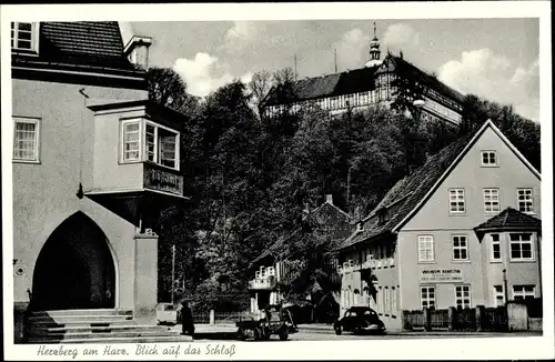 Ak Herzberg am Harz, Schloss, Postamt, Häuser