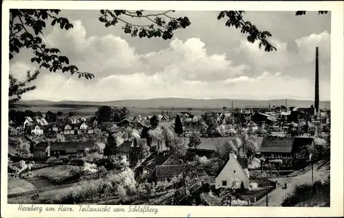 Ak Herzberg am Harz, Teilansicht von Schlossberg