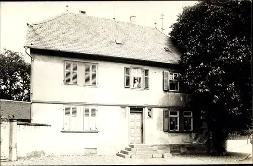Foto Ak Echzell im Wetteraukreis Hessen, Blick auf ein Wohnhaus, Kastanie