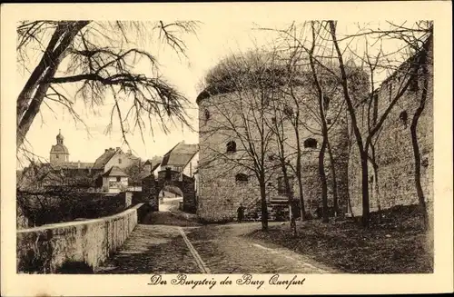 Ak Querfurt im Saalekreis, Der Burgsteig der Burg