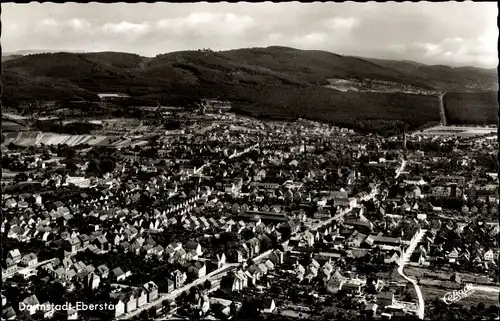 Ak Eberstadt Darmstadt in Hessen, Panorama vom Ort