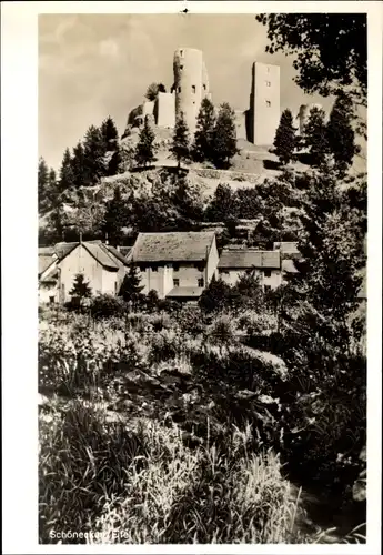 Ak Schönecken in der Eifel, Ruine, Häuser