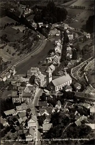 Ak Bad Peterstal Griesbach im Schwarzwald, Fliegeraufnahme