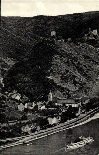 Ak Kamp Bornhofen am Rhein, Burg Sternberg, Sterrenberg, Liebenstein