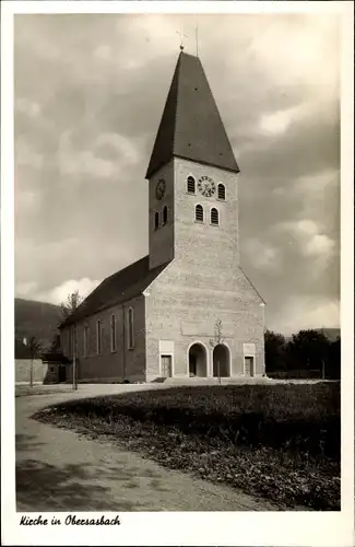 Ak Obersasbach Sasbach Baden in der Ortenau, Kirche