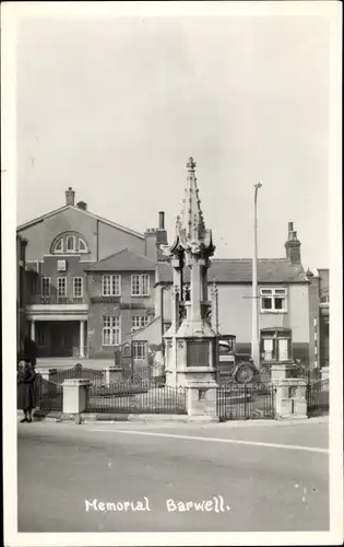 Foto Ak Barwell Leicester East Midlands England, Memorial, Häuser