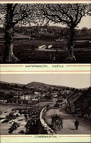 Ak Watermouth Ilfracombe Devon England, Castle, Combmartin