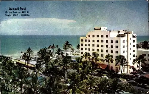 Ak Miami Beach Florida USA, Cromwell Hotel, 20th Street