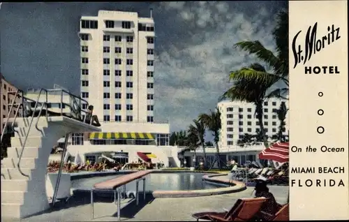 Ak Miami Beach Florida USA, St. Moritz Hotel