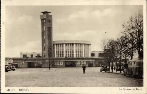 Ak Brest Finistère, La Nouvelle Gare