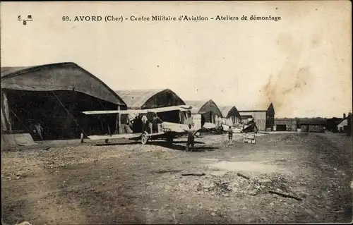 Ak Avord Cher, Centre Militaire d'Aviation, Ateliers de demontage