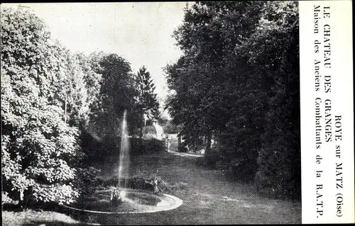 Ak Roye sur Matz Oise, Le Chateau des Granges, Maison des Anciens Combattants