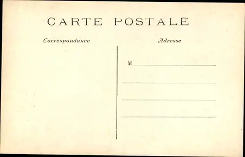 Ak La Pie Val de Marne, Vue prise du Pont de Bonneuil, Inondations de Janvier 1910