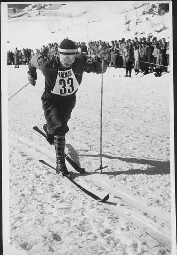 Foto Finnischer Skilangläufer Arvo Viitanen, Sieger 18 km in Cortina