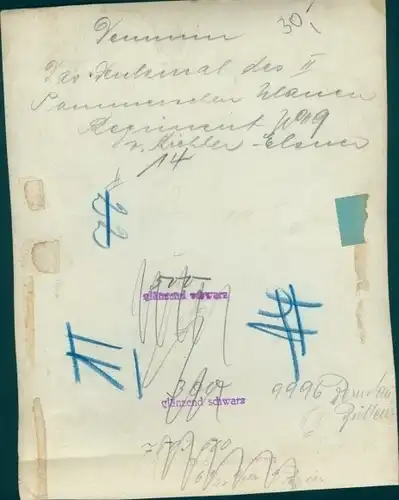Foto Demmin in Vorpommern, Denkmal II. Pommersches Ulanen Regiment No. 9