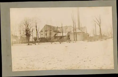 CdV Naundorf in Sachsen, Fabrikgebäude, Winter