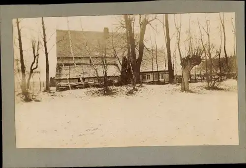 CdV Naundorf in Sachsen, Haus mit Garten, Winter