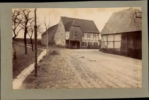 CdV Naundorf in Sachsen, Straßenansicht, Fachwerkhaus, Bauernhof