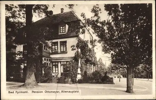 Ak Bad Pyrmont in Niedersachsen, Pension Ottomeyer, Altenauplatz