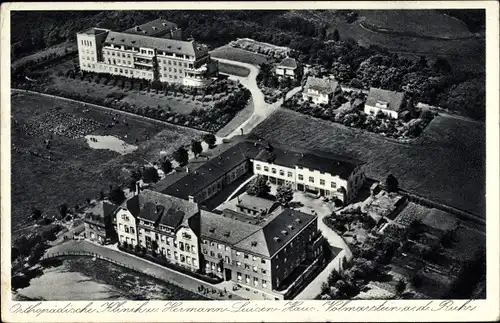 Ak Volmarstein Wetter an der Ruhr, Fliegeraufnahme, Orthopädische Klinik, Hermann Luisen Haus