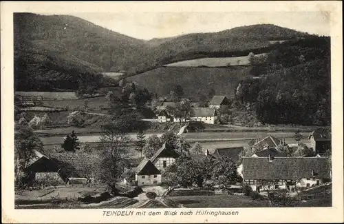 Ak Teindeln Plettenberg im Märkischen Kreis, Blick nach Hilfringhausen, Ortschaft