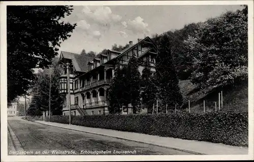 Ak Bad Bergzabern Rheinland Pfalz, Erholungsheim Louisenruh