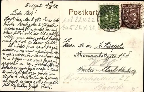 Ak Neustadt an der Orla, Gamsenteich, Kirche, Wohnhäuser, Uferweg