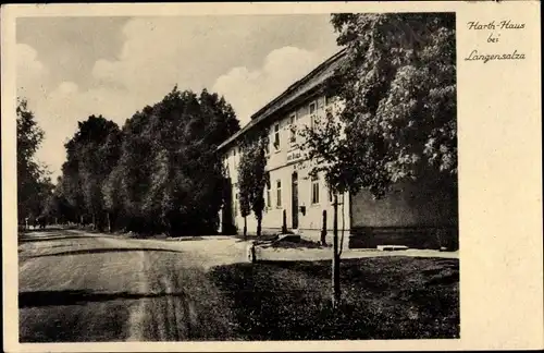 Ak Bad Langensalza in Thüringen, Harth Haus, Straßenansicht