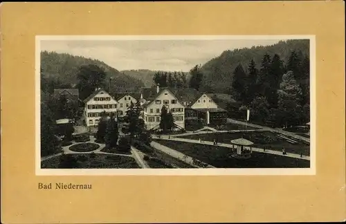 Passepartout Ak Bad Niedernau Rottenburg am Neckar, Gasthaus mit Parkanlagen