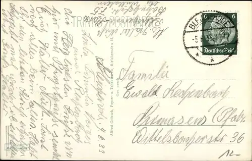 Ak Bleicherode in Thüringen, Partie in der Oberstraße