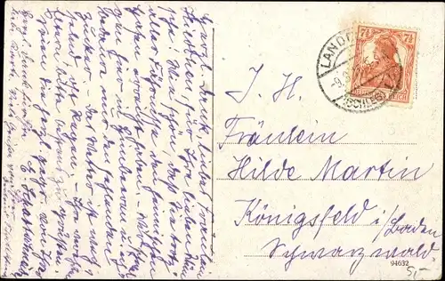 Ak Lądek Zdrój Bad Landeck Schlesien, Blick zum Marienbad