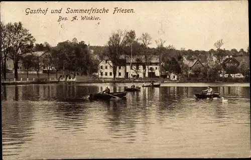 Ak Friesen Reichenbach im Vogtland, Gasthof und Sommerfrische, Bes. A. Winkler