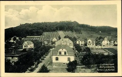 Ak Bad Bergzabern Rheinland Pfalz, Villen im Kurtal, Straßenpartie