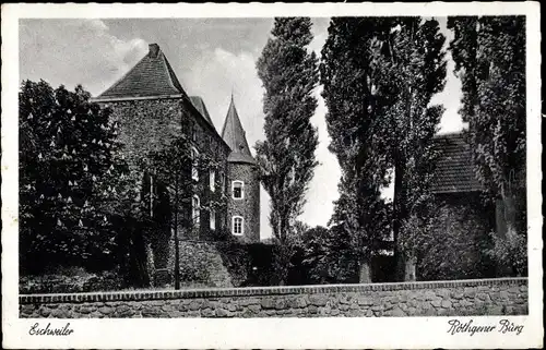 Ak Eschweiler in Nordrhein Westfalen, Röthgener Burg, Außenansicht