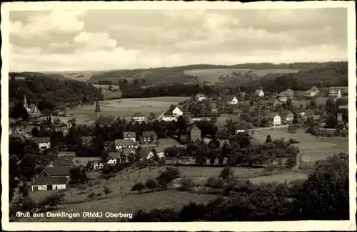 Ak Denklingen Reichshof im Oberbergischen Land, Panorama, Kirchen, Wohnhäuser, Oderberg