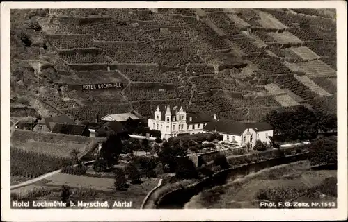 Ak Mayschoß in Rheinland Pfalz, Hotel Lochmühle, Bes. C. Sautmann, Vogelschau