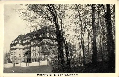 Ak Stuttgart in Baden Württemberg, Parkhotel Silber, Inh. Heinrich Stapff