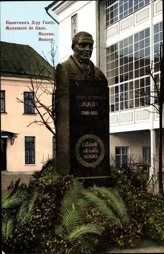 Ak Moskau Russland, Monument de Gaaz, Denkmal