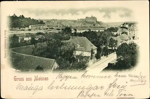 Ak Meißen in Sachsen, Teilansicht der Stadt