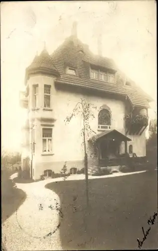 Foto Ak Aachen in Nordrhein Westfalen, Wohnhaus, Garten