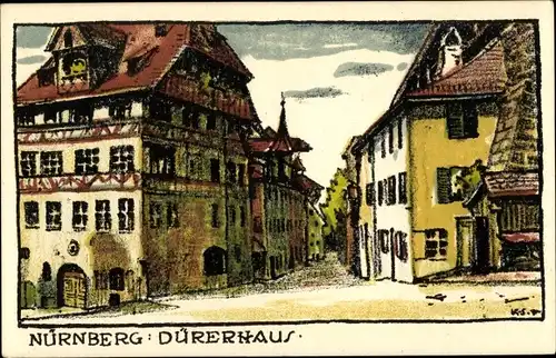 Steindruck Ak Nürnberg in Mittelfranken Bayern, Dürerhaus