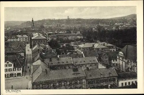 Ak Erlangen in Mittelfranken Bayern, Teilansicht der Stadt