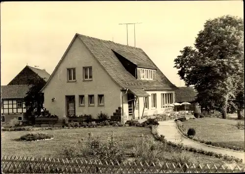 Ak Eßbach Thüringen, Konsum Landgaststätte