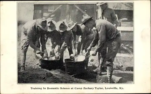 Ak Louisville Kentucky USA, Training in Domestic Science at Camp Zachary Taylor