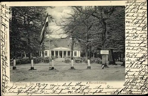 Ak Flensburg in Schleswig Holstein, Marienhölzung