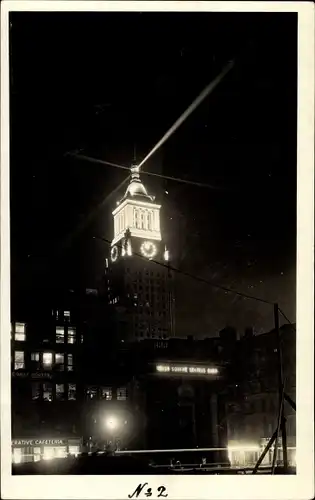 Foto Ak New York City USA, Union Square, East 15th Street, Nachtbeleuchtung