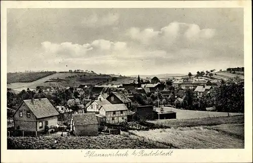 Ak Pflanzwirbach Rudolstadt in Thüringen, Gesamtansicht