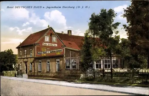 Ak Bad Harzburg in Niedersachsen, Hotel Deutsches Haus, Jugendheim, DJH